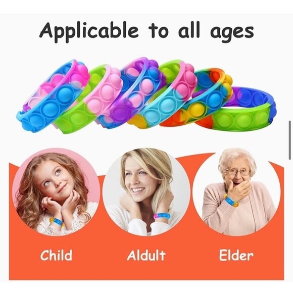 Fidget Toy Pack with Fidget Spinners Kids Toys Fidget Poppers Stress Relief B3 - Picture 6 of 7